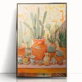 Maximalist Wall Art: Vibrant Cacti and Pottery for Eclectic Home Decor