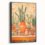 Maximalist Wall Art: Vibrant Cacti and Pottery for Eclectic Home Decor
