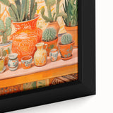 Maximalist Wall Art: Vibrant Cacti and Pottery for Eclectic Home Decor