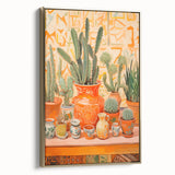 Maximalist Wall Art: Vibrant Cacti and Pottery for Eclectic Home Decor
