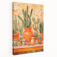 Maximalist Wall Art: Vibrant Cacti and Pottery for Eclectic Home Decor