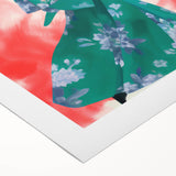 Maximalist Wall Art: Elegant Woman in Green Kimono for Bold Decor