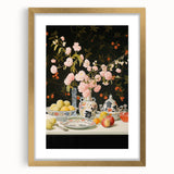 Maximalist Wall Art: Floral Still Life with Fruit for Elegant Home Decor