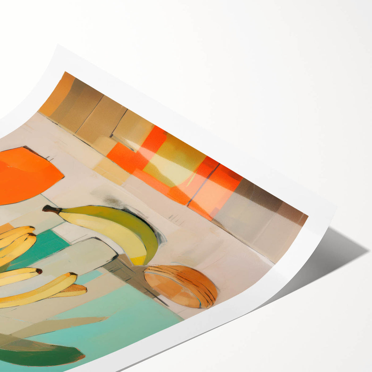 Maximalist Wall Art: Bold Still Life with Bananas for Eclectic Decor