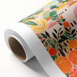 Maximalist Eclectic Wall Art with Vibrant Citrus and Bold Landscape Design