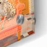 Maximalist Eclectic Wall Art with Bold Dalmatian in Vibrant Interior Design