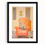 Maximalist Eclectic Wall Art with Bold Dalmatian in Vibrant Interior Design