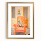 Maximalist Eclectic Wall Art with Bold Dalmatian in Vibrant Interior Design