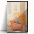 Maximalist Eclectic Wall Art with Bold Dalmatian in Vibrant Interior Design