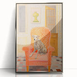 Maximalist Eclectic Wall Art with Bold Dalmatian in Vibrant Interior Design