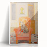 Maximalist Eclectic Wall Art with Bold Dalmatian in Vibrant Interior Design