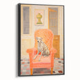 Maximalist Eclectic Wall Art with Bold Dalmatian in Vibrant Interior Design