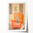 Maximalist Eclectic Wall Art with Bold Dalmatian in Vibrant Interior Design
