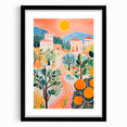 Maximalist Landscape Wall Art with Bold Citrus and Mediterranean Vibes