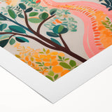 Maximalist Landscape Wall Art with Bold Citrus and Mediterranean Vibes