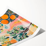 Maximalist Landscape Wall Art with Bold Citrus and Mediterranean Vibes