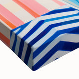 Maximalist Floral Wall Art with Vibrant Tulips in Blue and White Vase