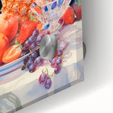 Maximalist Still Life Wall Art with Bold Pineapple and Vibrant Fruit Display