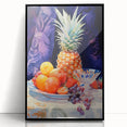 Maximalist Still Life Wall Art with Bold Pineapple and Vibrant Fruit Display