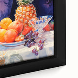 Maximalist Still Life Wall Art with Bold Pineapple and Vibrant Fruit Display