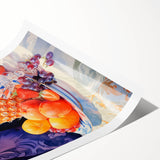 Maximalist Still Life Wall Art with Bold Pineapple and Vibrant Fruit Display