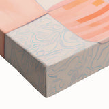 Maximalist Still Life Wall Art with Bold Leaves, Lemons, and Pastel Pink