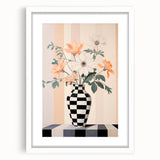 Maximalist Wall Art - Bold Eclectic Floral Vase Decor for Vibrant Spaces
