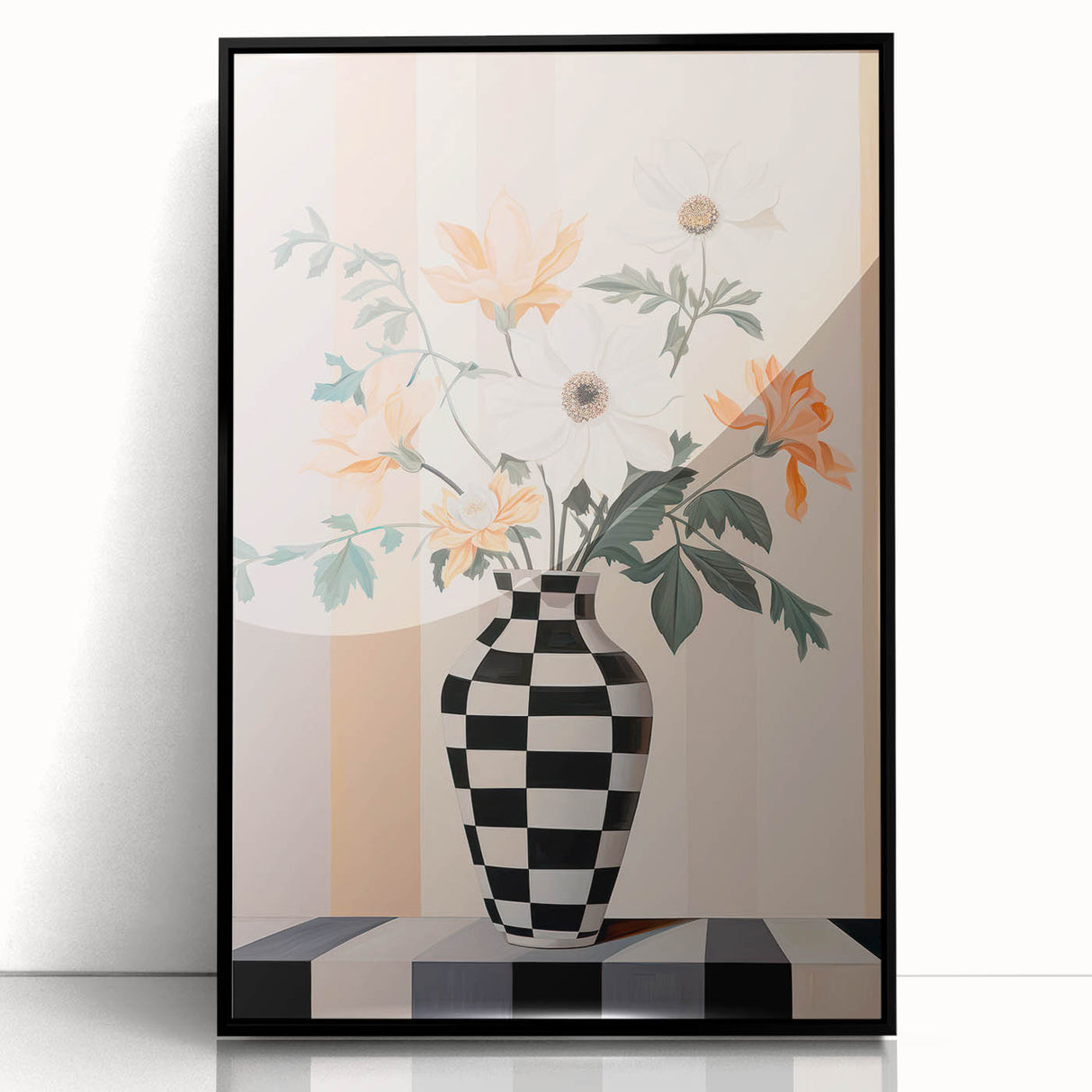 Maximalist Wall Art - Bold Eclectic Floral Vase Decor for Vibrant Spaces