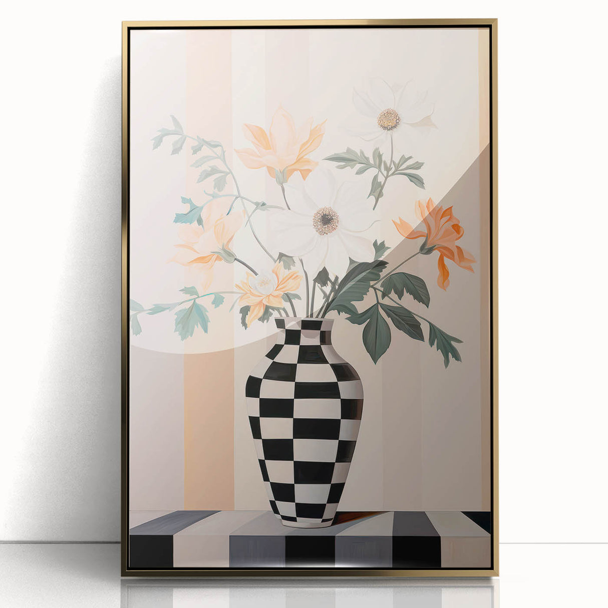 Maximalist Wall Art - Bold Eclectic Floral Vase Decor for Vibrant Spaces