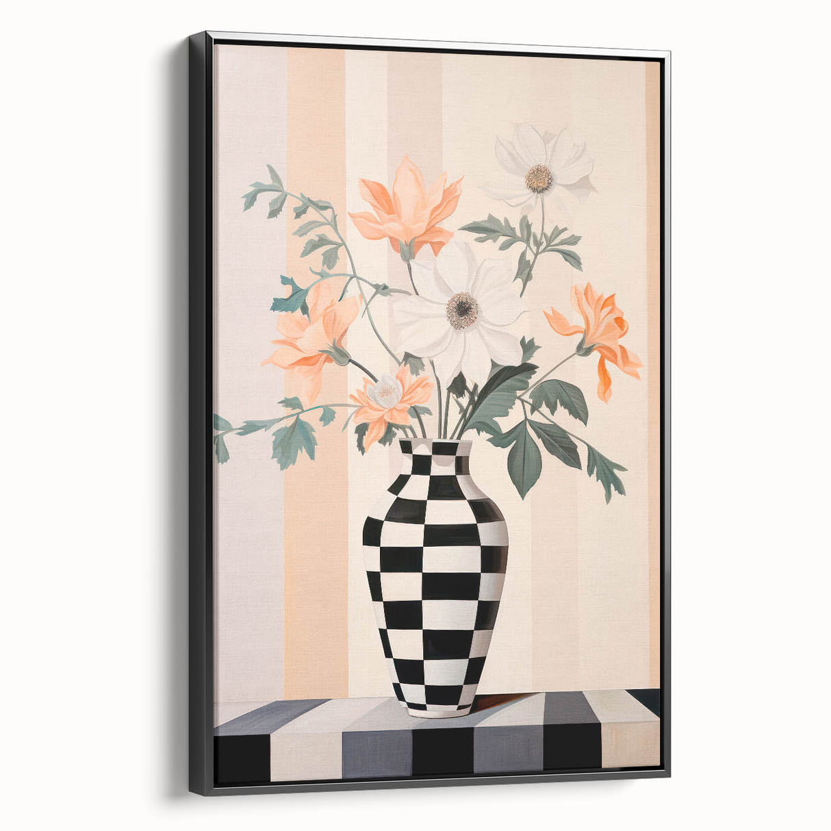 Maximalist Wall Art - Bold Eclectic Floral Vase Decor for Vibrant Spaces