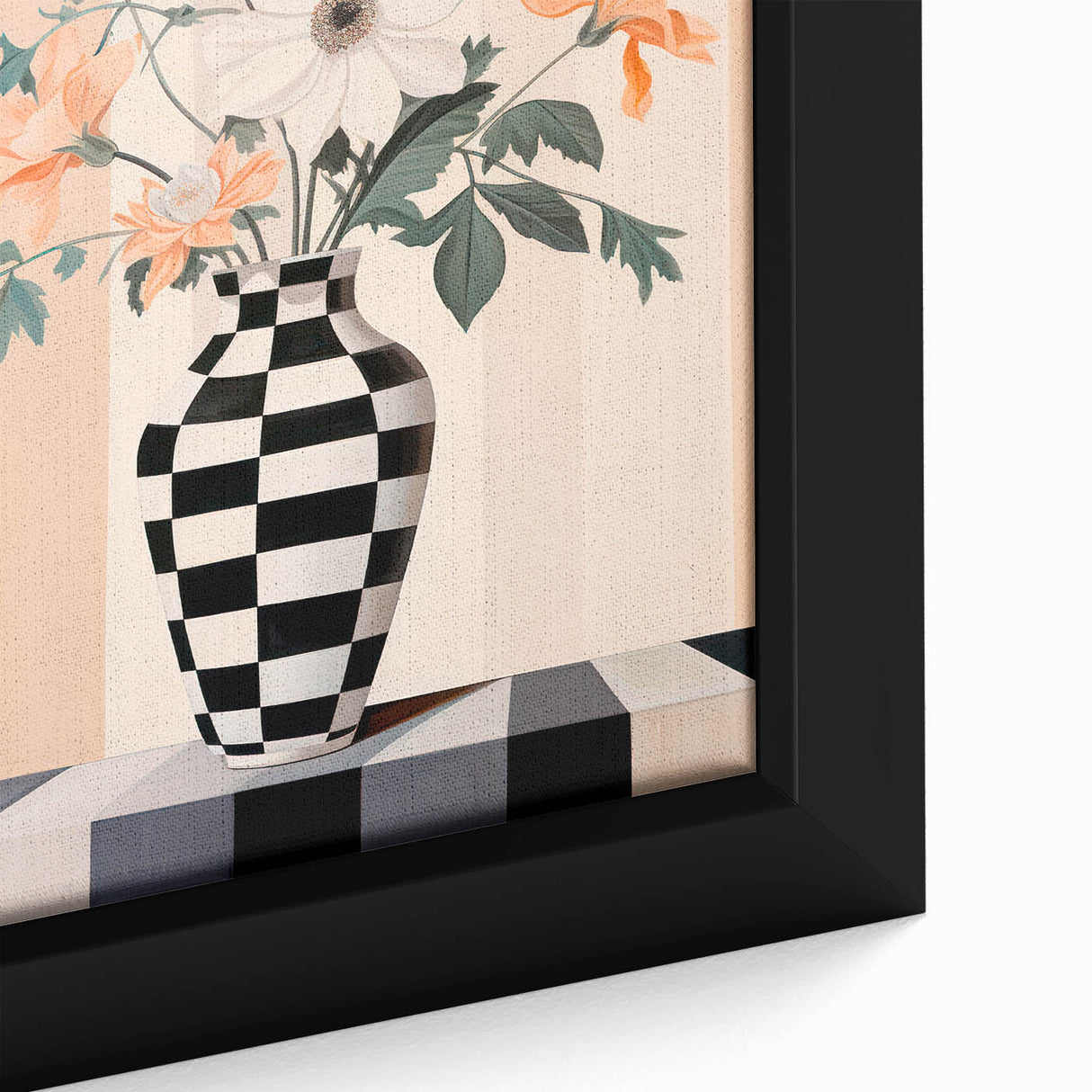 Maximalist Wall Art - Bold Eclectic Floral Vase Decor for Vibrant Spaces