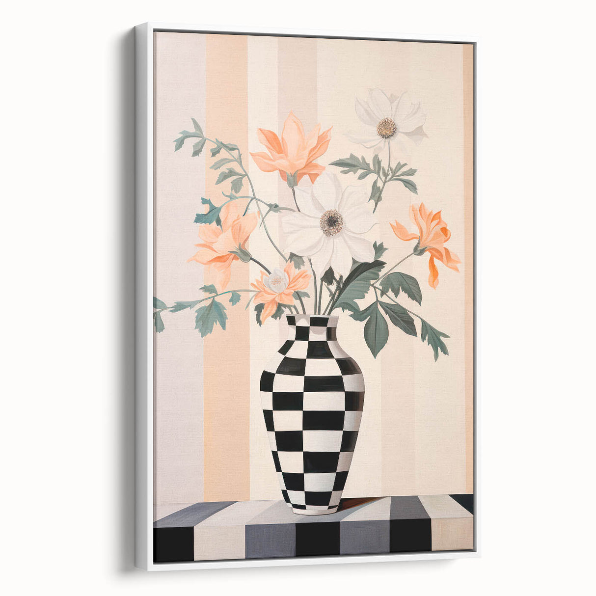 Maximalist Wall Art - Bold Eclectic Floral Vase Decor for Vibrant Spaces