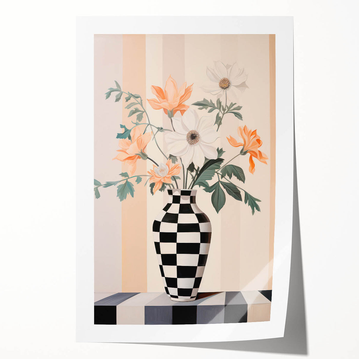 Maximalist Wall Art - Bold Eclectic Floral Vase Decor for Vibrant Spaces