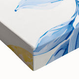 Maximalist Wall Art - Bold Lemon and Blue Foliage Decor for Vibrant Homes