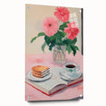 Maximalist Wall Art - Bold Floral Breakfast Scene Decor for Vibrant Spaces