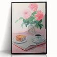 Maximalist Wall Art - Bold Floral Breakfast Scene Decor for Vibrant Spaces