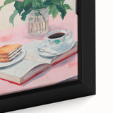 Maximalist Wall Art - Bold Floral Breakfast Scene Decor for Vibrant Spaces