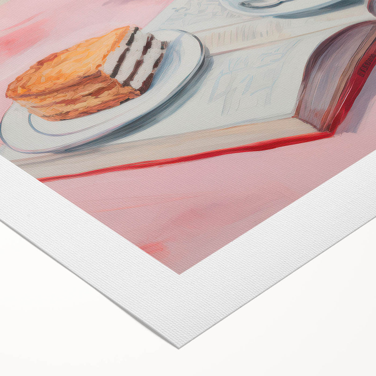 Maximalist Wall Art - Bold Floral Breakfast Scene Decor for Vibrant Spaces