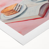 Maximalist Wall Art - Bold Floral Breakfast Scene Decor for Vibrant Spaces