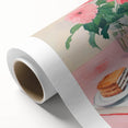 Maximalist Wall Art - Bold Floral Breakfast Scene Decor for Vibrant Spaces