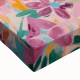 Maximalist Wall Art - Bold Dog Portrait with Floral Pink Background