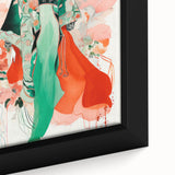 Maximalist Wall Art - Bold Fashion Illustration with Floral Accents