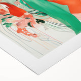 Maximalist Wall Art - Bold Fashion Illustration with Floral Accents