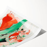 Maximalist Wall Art - Bold Fashion Illustration with Floral Accents