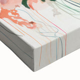 Maximalist Wall Art - Bold Fashion Illustration with Floral Accents