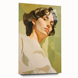 Maximalist Wall Art - Bold Portrait with Warm Tones and Expressive Style