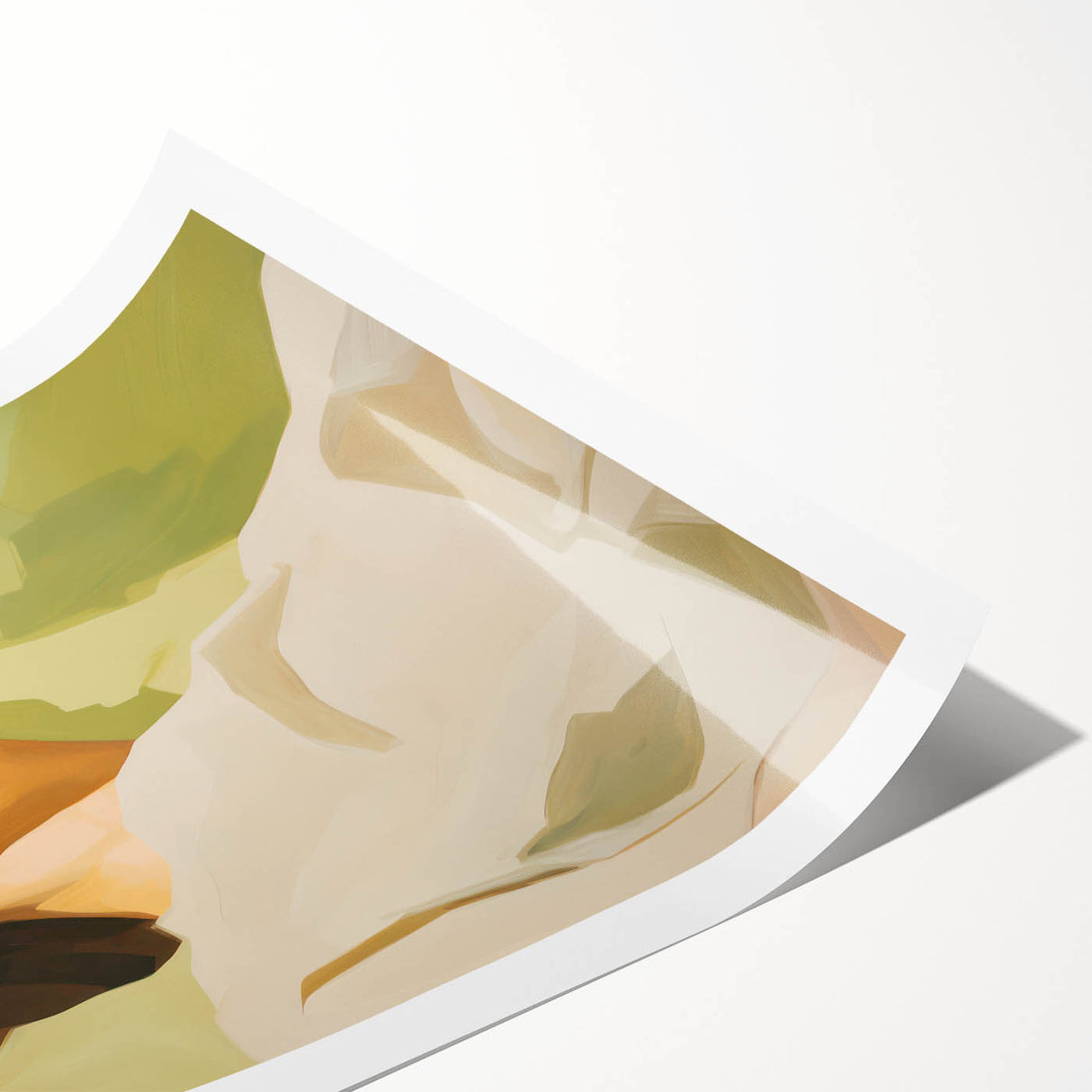 Maximalist Wall Art - Bold Portrait with Warm Tones and Expressive Style