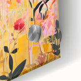Maximalist Wall Art - Bold Floral Field with Vibrant Spring Colors
