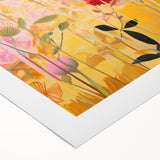 Maximalist Wall Art - Bold Floral Field with Vibrant Spring Colors