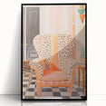 Maximalist Wall Art - Bold Leopard Print Armchair with Eclectic Style